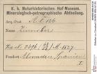 Etiketten zu Cinnabarit (NHMW-MIN-Al126)